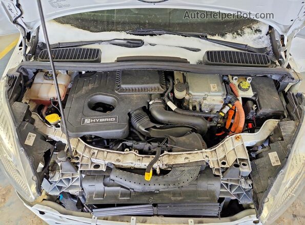 1FADP5DU6JL100861 2018 FORD C-MAX Белый Вид подкапотного пространства