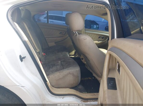 1FAHP2D88KG105461 2019 FORD TAURUS White VIN კოდის სტიკერის ხედი