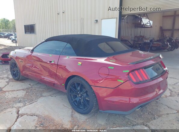 1FATP8FF4H5316251 2017 FORD MUSTANG Red Trasero izquierdo