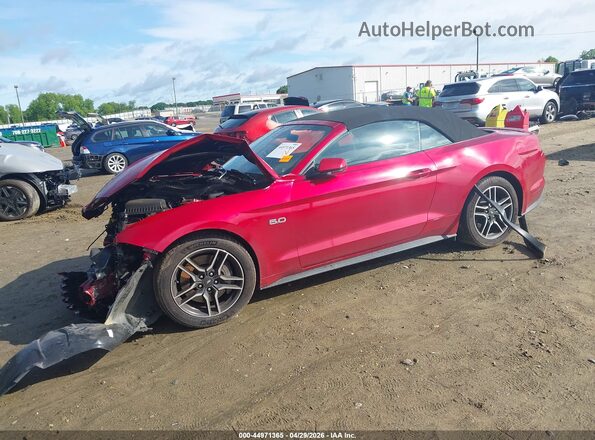 1FATP8FF4L5138219 2020 FORD MUSTANG Red წინა მარცხენა ხედი სამი მეოთხედიდან