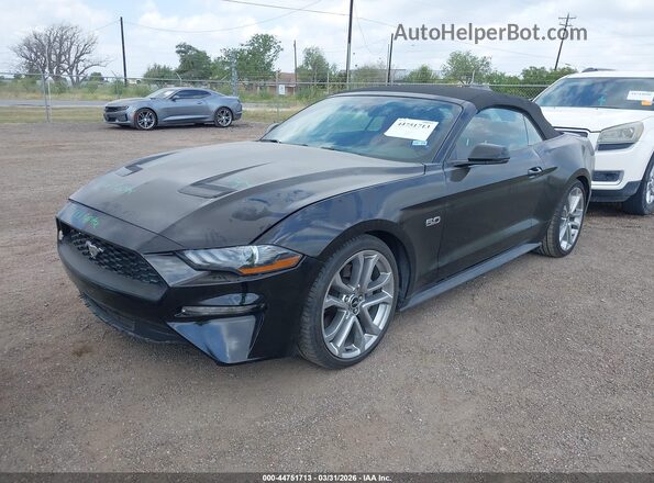 1FATP8FF9L5133310 2020 FORD MUSTANG Черный Передняя левая четверть