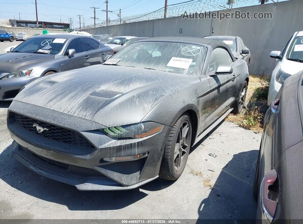 1FATP8UH1L5113377 2020 FORD MUSTANG Gray წინა მარცხენა ხედი სამი მეოთხედიდან