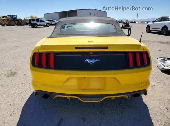 1FATP8UH2G5293152 2016 FORD MUSTANG Yellow Rear view