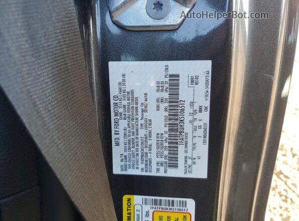 1FATP8UH3K5106512 2019 FORD MUSTANG Silver ძრავის განყოფილების ხედი