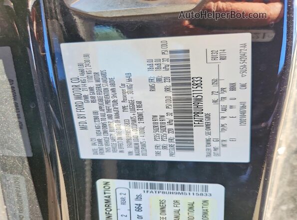 1FATP8UH9M5115833 2021 FORD MUSTANG Black Engine compartment view