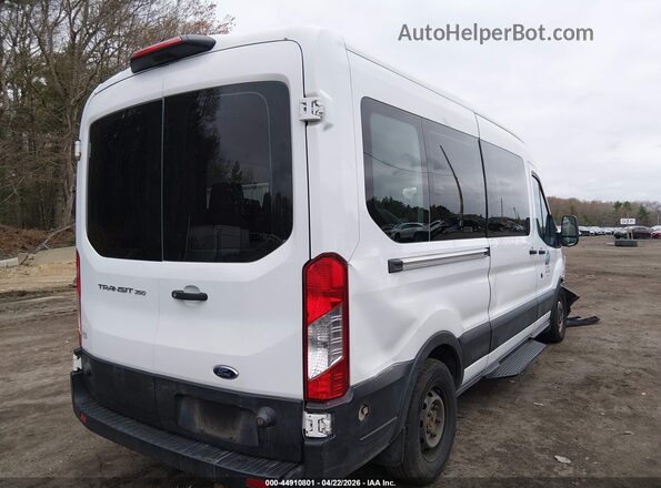 1FBAX2CM2KKB22848 2019 FORD TRANSIT-350 White Trasero derecho