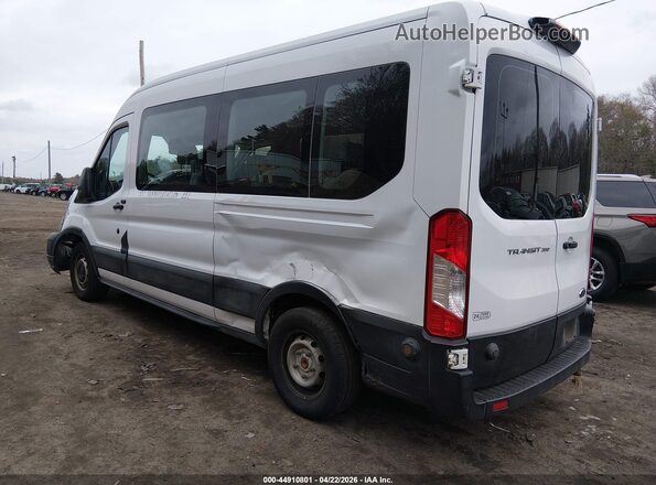 1FBAX2CM2KKB22848 2019 FORD TRANSIT-350 White Trasero izquierdo