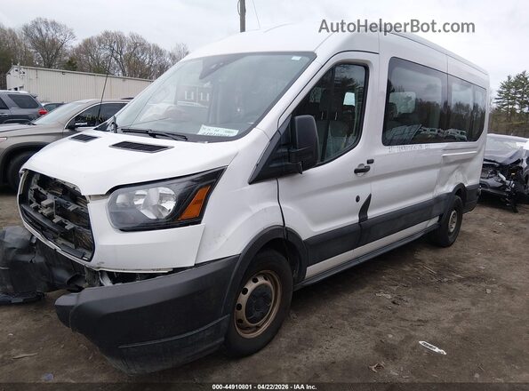 1FBAX2CM2KKB22848 2019 FORD TRANSIT-350 White Vista tres cuartos delantera izquierda