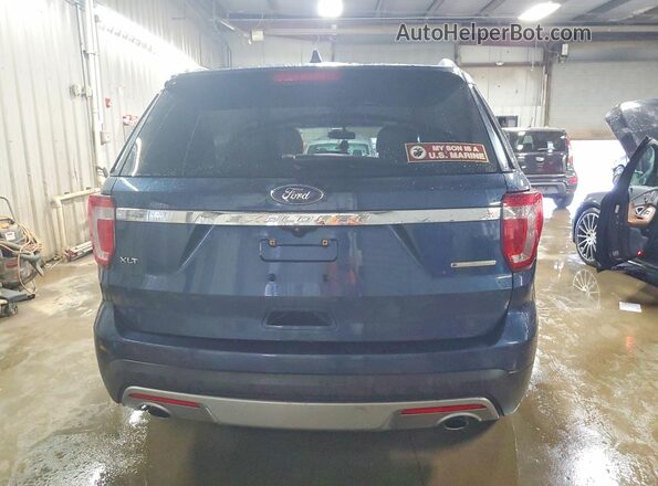 1FM5K7D80GGA86352 2016 FORD FORD EXPLORER Blue Vista trasera
