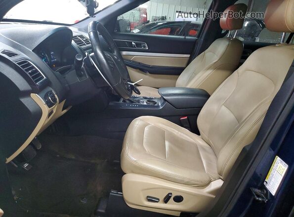 1FM5K7D80GGA86352 2016 FORD FORD EXPLORER Blue Vista interior delantera