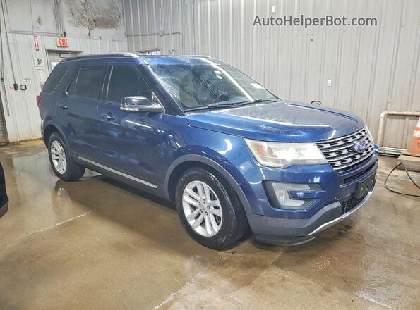 1FM5K7D80GGA86352 2016 FORD FORD EXPLORER Blue Delantero derecho