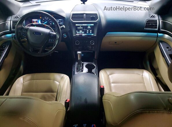 1FM5K7D80GGA86352 2016 FORD FORD EXPLORER Blue Vista del salpicadero