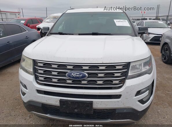 1FM5K7D80HGA33443 2017 FORD FORD EXPLORER White Widok zestawu wskaźników