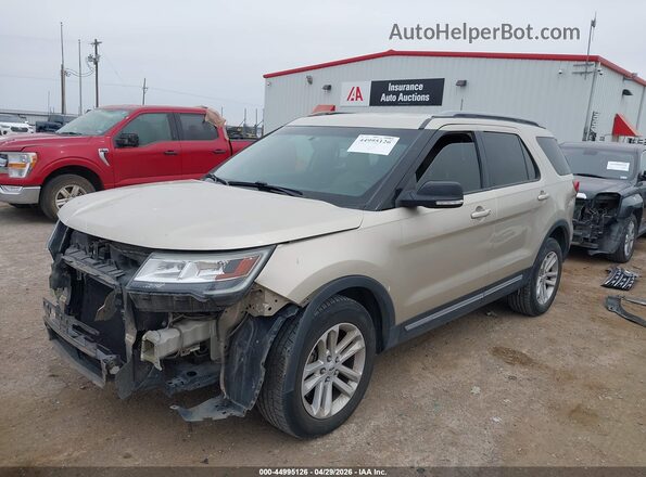 1FM5K7D80HGA93299 2017 FORD FORD EXPLORER Tan Առջևի ձախ երեք քառորդ տեսարան