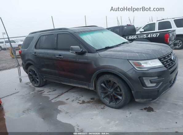 1FM5K7D80HGC82955 2017 FORD FORD EXPLORER Gray Widok wnętrza z tyłu