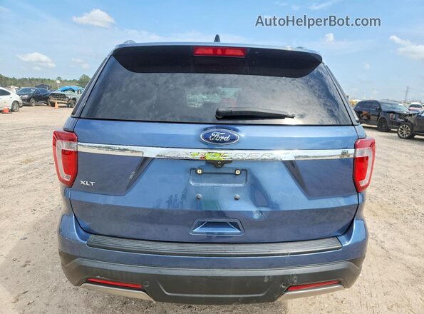 1FM5K7D82KGA07885 2019 FORD FORD EXPLORER Gray Вид ззаду