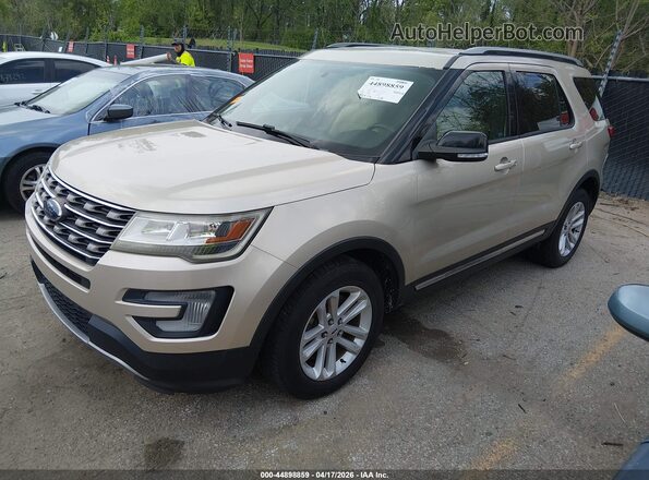1FM5K7D83HGD36202 2017 FORD FORD EXPLORER Beige Przód lewy