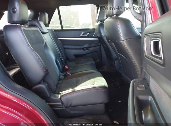 1FM5K7D87KGA04531 2019 FORD FORD EXPLORER Red Вид наклейки з VIN-кодом