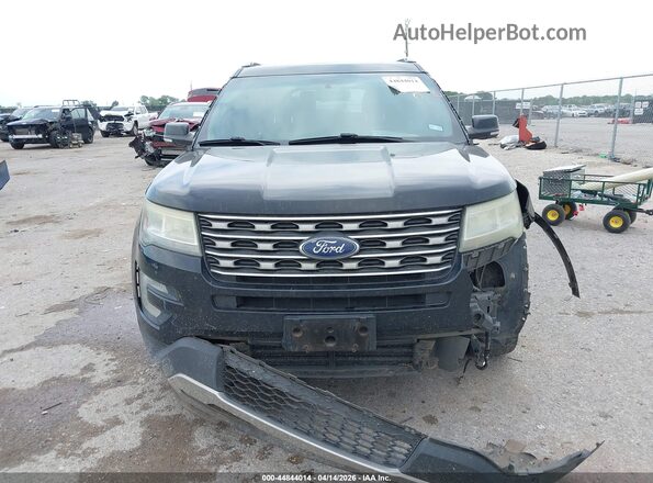 1FM5K7D88GGC33338 2016 FORD FORD EXPLORER Black Вид щитка приладів
