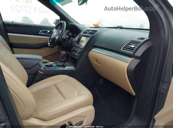 1FM5K7D89GGC07217 2016 FORD FORD EXPLORER Black Front interior view