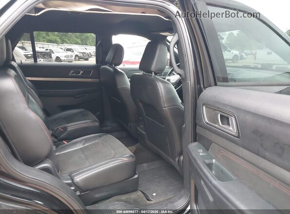 1FM5K7D89JGA54846 2018 FORD FORD EXPLORER Black Widok naklejki z numerem VIN