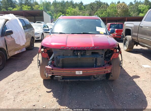 1FM5K7D8XJGA76029 2018 FORD FORD EXPLORER Красный Вид задней части салона