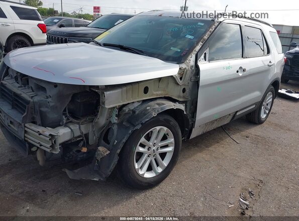 1FM5K7DH8HGC04911 2017 FORD FORD EXPLORER Silver წინა მარცხენა ხედი სამი მეოთხედიდან