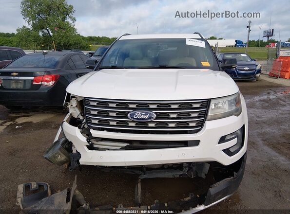 1FM5K7DHXHGA48483 2017 FORD FORD EXPLORER White ხელსაწყოთა პანელის ხედი
