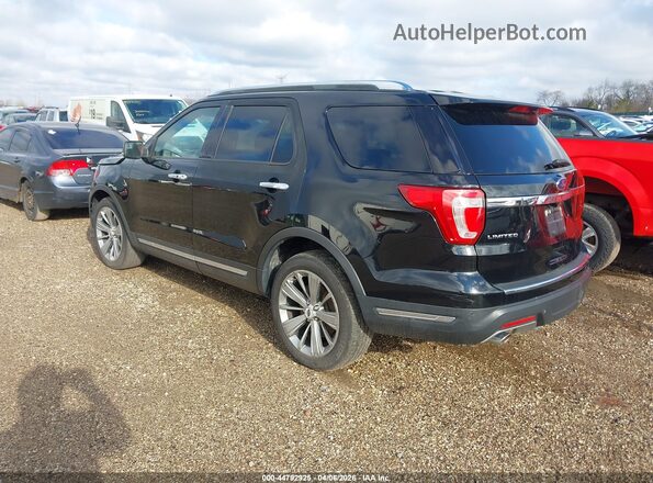 1FM5K7F82JGA89676 2018 FORD FORD EXPLORER Black Trasero izquierdo
