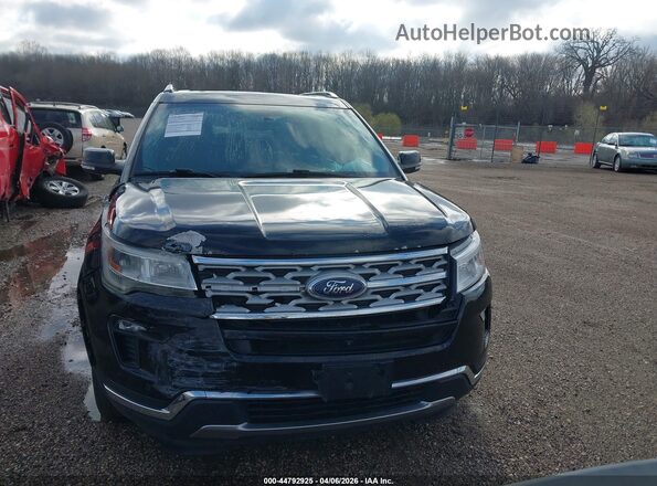 1FM5K7F82JGA89676 2018 FORD FORD EXPLORER Black Vista del cuadro de instrumentos