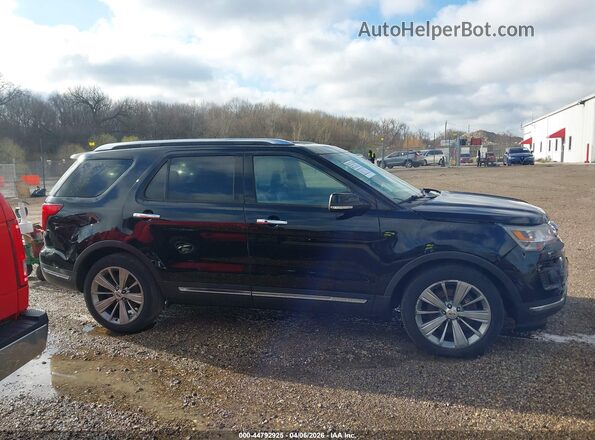1FM5K7F82JGA89676 2018 FORD FORD EXPLORER Black Vista interior trasera
