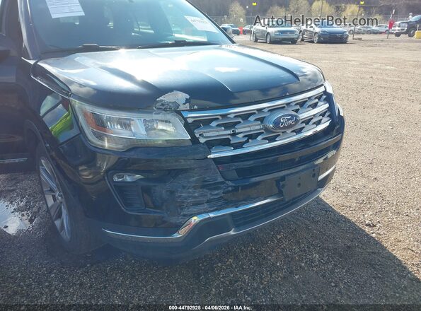 1FM5K7F82JGA89676 2018 FORD FORD EXPLORER Black Vista frontal