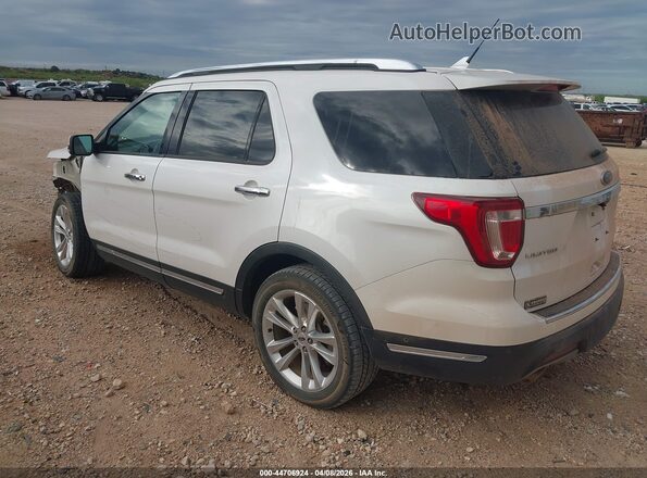 1FM5K7F83JGC85433 2018 FORD FORD EXPLORER White Trasero izquierdo