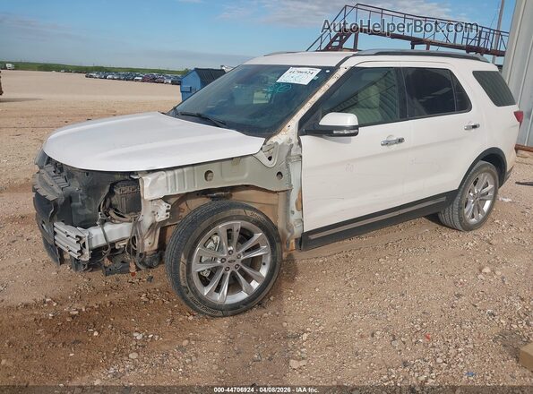 1FM5K7F83JGC85433 2018 FORD FORD EXPLORER White Vista tres cuartos delantera izquierda