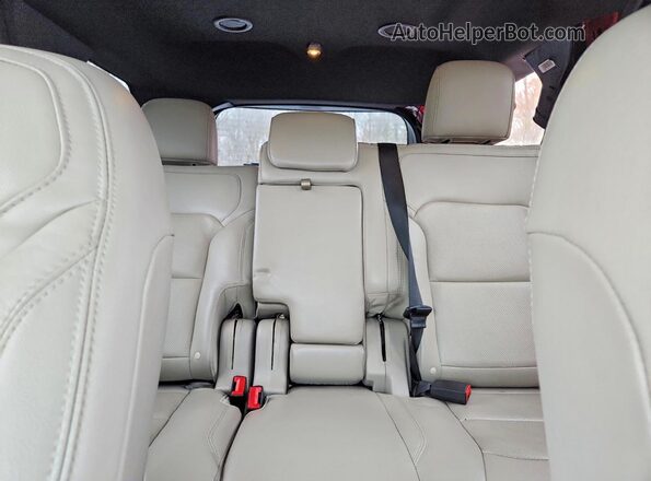 1FM5K7F86KGA97426 2019 FORD FORD EXPLORER Red Rear seats view