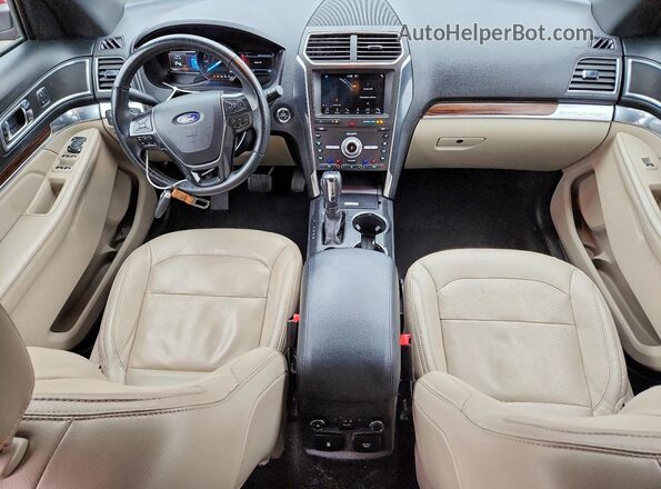 1FM5K7F86KGA97426 2019 FORD FORD EXPLORER Red Dashboard view