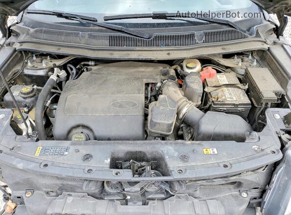 1FM5K7F87HGE34002 2017 FORD FORD EXPLORER Gray Widok komory silnika