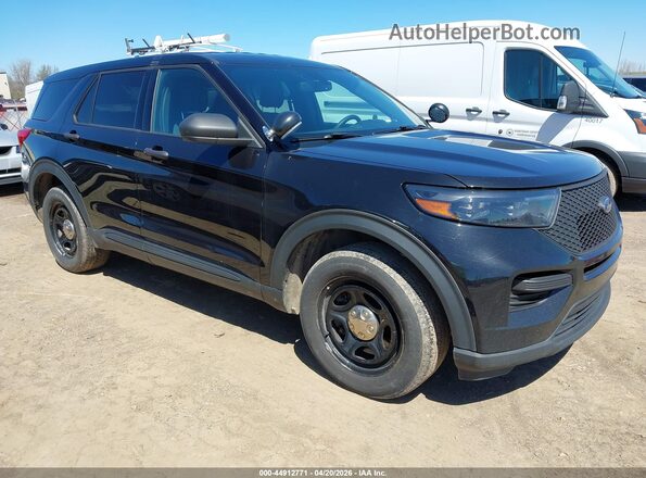 1FM5K8AB2NGA54280 2022 FORD POLICE INTERCEPTOR Black უკანა სალონის ხედი