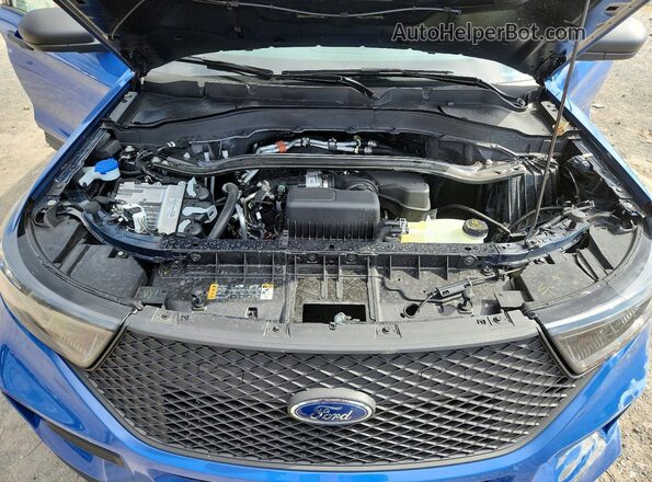 1FM5K8AB2TGA42854 2026 FORD FORD EXPLORER Blue Vista del compartimento del motor