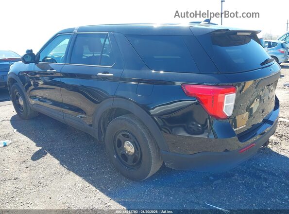 1FM5K8AB8MGA64858 2021 FORD POLICE INTERCEPTOR Черный Задняя левая четверть
