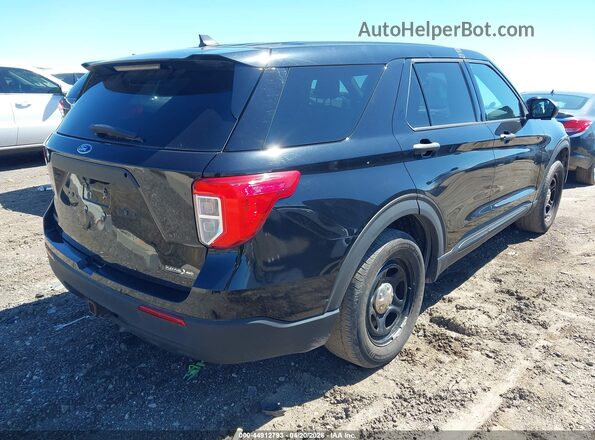 1FM5K8AB8MGA64858 2021 FORD POLICE INTERCEPTOR Черный Задняя правая четверть