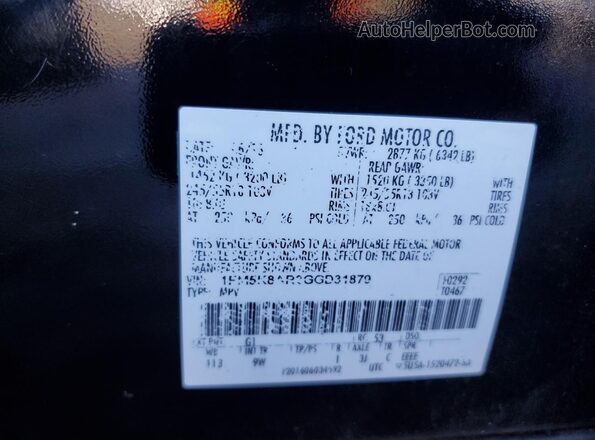 1FM5K8AR2GGD31879 2016 FORD FORD EXPLORER Black 