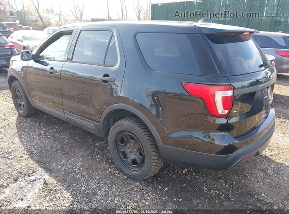 1FM5K8ARXGGA37291 2016 FORD UTILITY POLICE INTERCEPTOR Black Trasero izquierdo