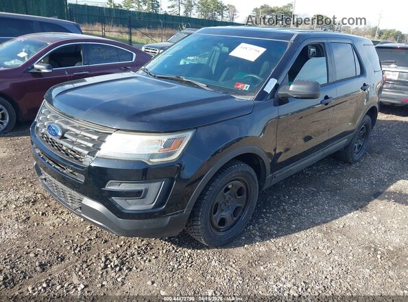 1FM5K8ARXGGA37291 2016 FORD UTILITY POLICE INTERCEPTOR Black Vista tres cuartos delantera izquierda