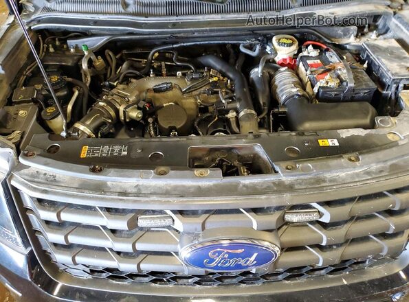 1FM5K8ATXJGC74656 2018 FORD FORD EXPLORER Черный Вид задней части салона