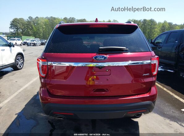 1FM5K8B80HGD51927 2017 FORD FORD EXPLORER Red 