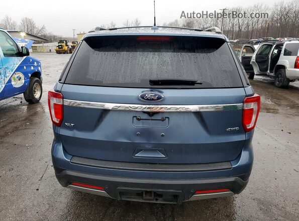 1FM5K8D80KGA94451 2019 FORD FORD EXPLORER Blue Vista trasera