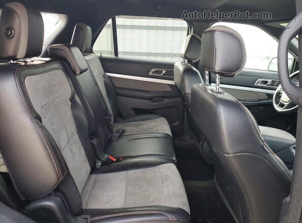 1FM5K8D81HGD10087 2017 FORD FORD EXPLORER Gray Widok wnętrza z tyłu