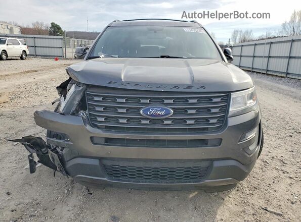 1FM5K8D81HGD10087 2017 FORD FORD EXPLORER Gray Widok z przodu