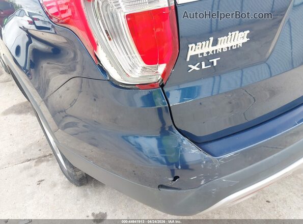 1FM5K8D81HGD57359 2017 FORD FORD EXPLORER Blue Front view